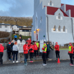 Kirkjurenning í Vági nýggjársaftan