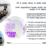 Næmingar í Vágs skúla savna inn til Krabbameinsfelagið