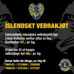 Lions Club Suðuroy selur íslendsk veðrakjøt