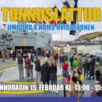 Tunnusláttur umborð á Hvidbjørnen 15. Feb.