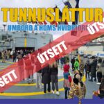 Tunnuslátturin umborð á Hvidbjørnen útsettur