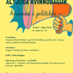 Valkyrjurnar: Kvinnur í politikki á altjóða kvinnudegnum