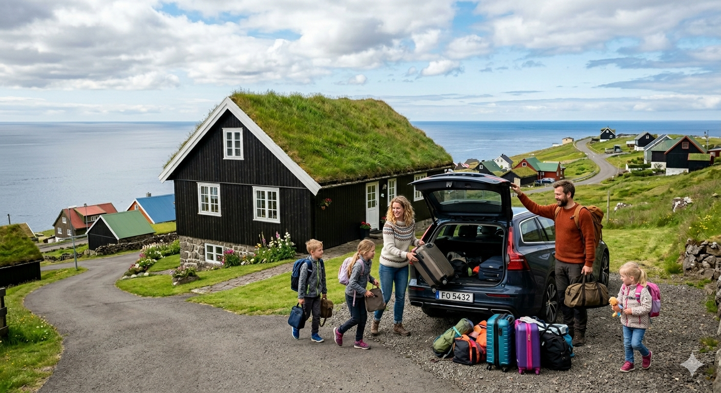 AI-mynd-familja-ferðast