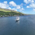 S/Y Blue Clipper vitjar á Trongisvágsfirði