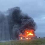 Eldur í bilverkstaðnum í Porkerishaganum