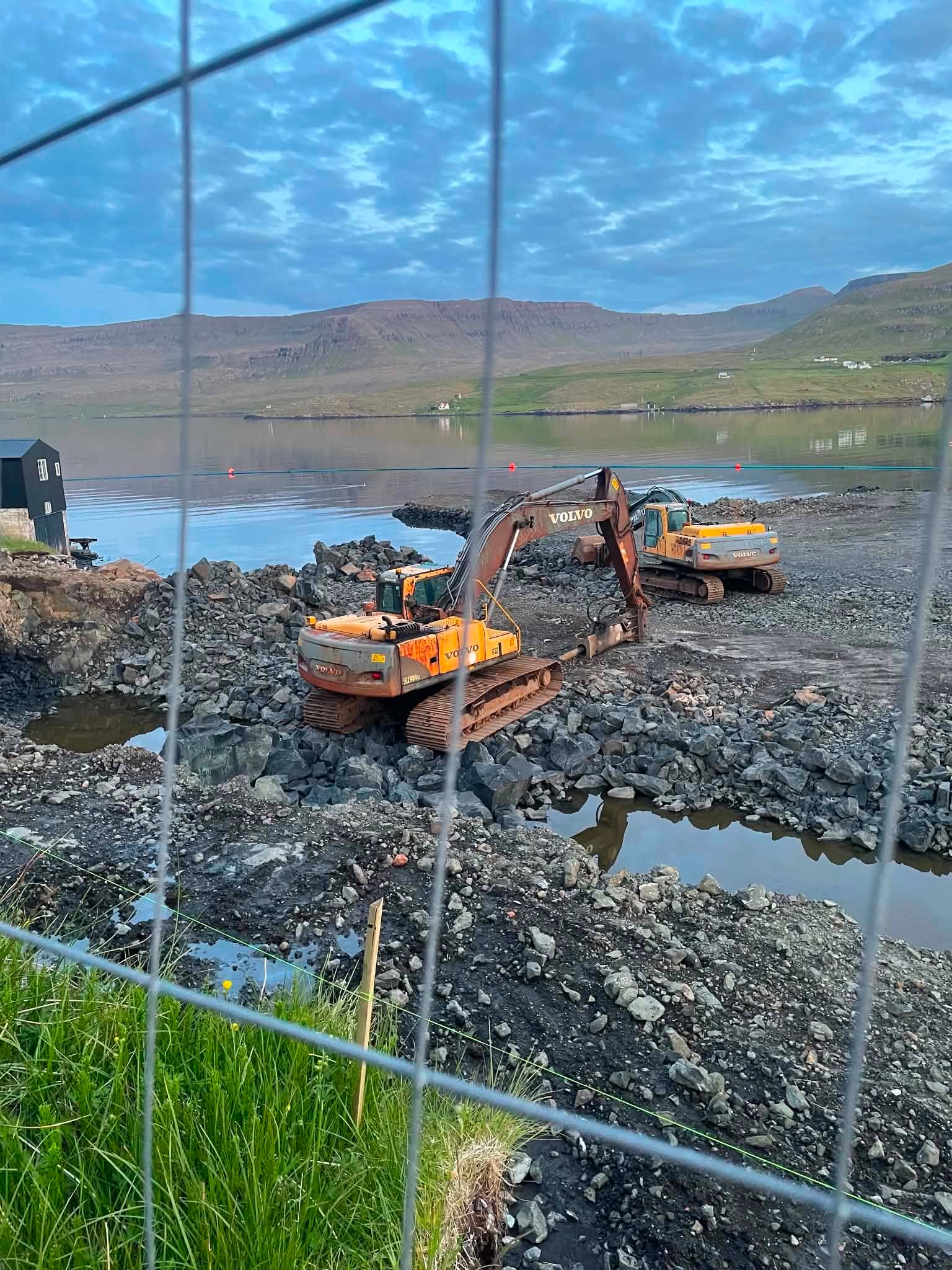 Útfylling á fjørðin