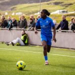 Berit Unadóttir við U16 gentulandsliðnum