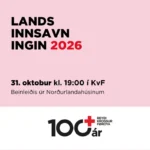 Stór landsinnsavning hjá Reyða Krossi Føroya 31. oktober
